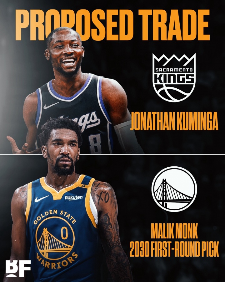 美媒透露国王仍看好蒙克与库明加通过先签后换达成交易 勇士态度松动